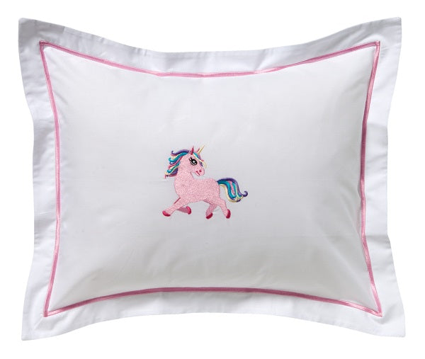 Baby Boudoir Pillow Cover, Unicorn (Pink)