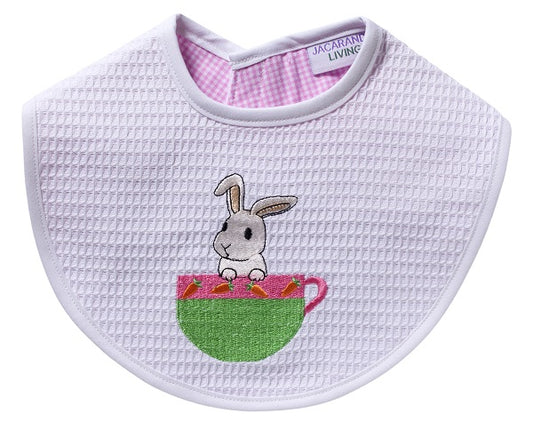 Bib, Bunny in Cup (Green)