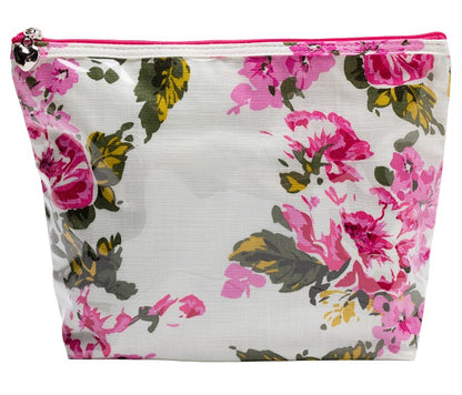 Cosmetic Bag (Medium), Magenta Blossom