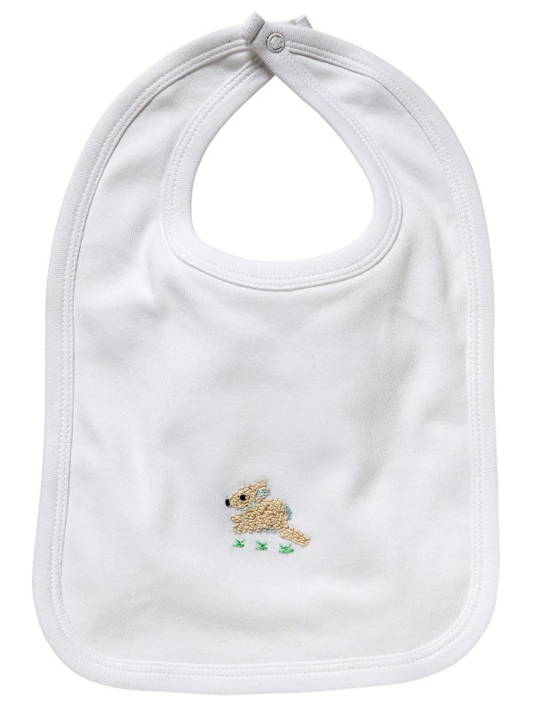 Baby Bib, Bunny (Cream/Blue)