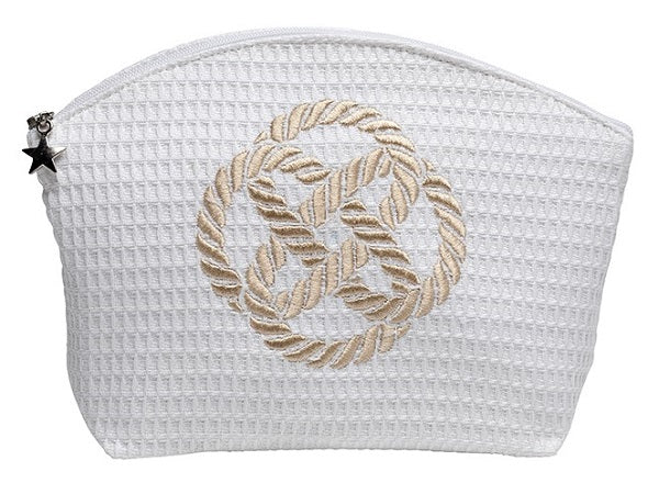 Cosmetic Bag (Large), Sailor's Knot (Beige)
