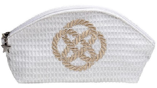 Cosmetic Bag (Small), Sailor's Knot (Beige)