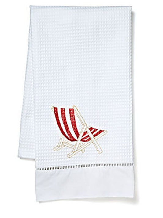 Guest Towel, Waffle Weave, Deckchair (Red)