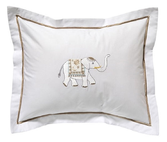 Boudoir Pillow Cover, Charming Elephant (Beige)