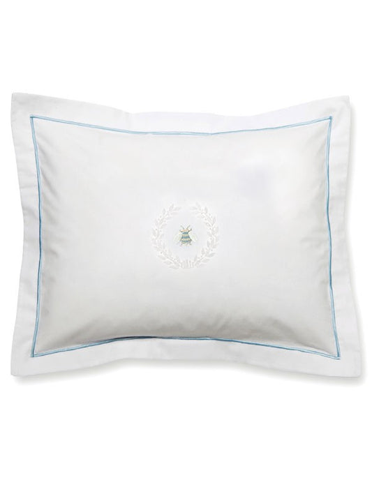 Boudoir Pillow Cover, Napoleon Bee Wreath (Cream)