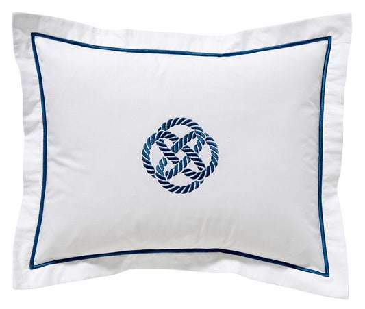 Boudoir Pillow Cover, Sailor's Knot (Navy)