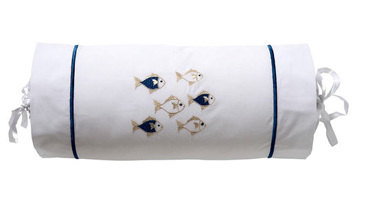 Bolster, School of Fish (Navy/Beige)