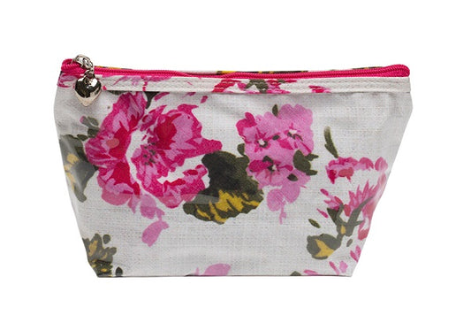 Cosmetic Bag (Small), Magenta Blossom