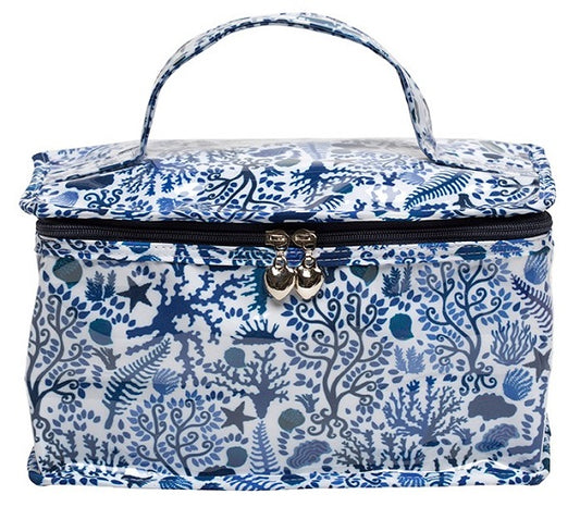 Vanity Bag, Seashells (Blue)