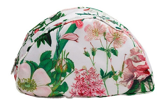 Cosmetic Bag (Medium), Peony Design (Pink)
