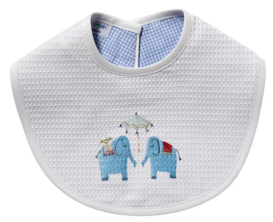 Bib, Umbrella Elephant (Blue)