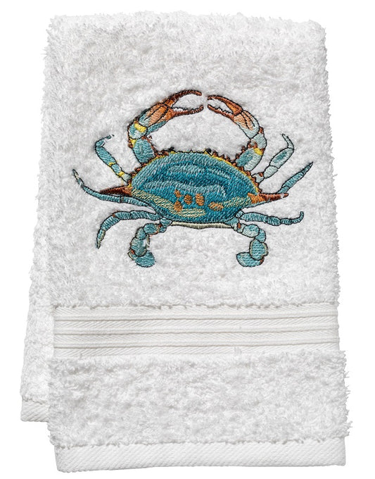 Guest Towel, Terry, Atlantic Crab (Aqua)