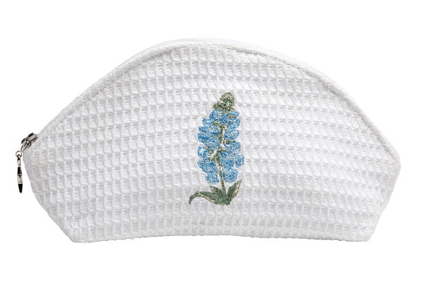 Cosmetic Bag (Small), Foxgloves (Blue)