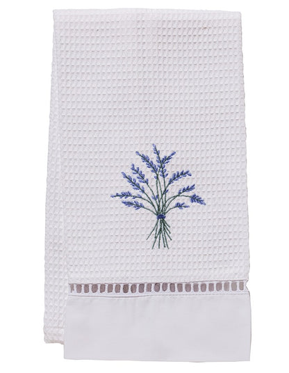 Guest Towel, Waffle Weave, Blue Heather (Blue)