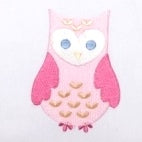 Baby Pillow Cover, Owl (Pink)