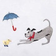 Baby Boudoir Pillow Cover, Dog, Umbrella, Duck (Blue)