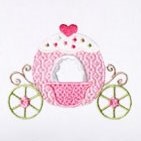 Baby Boudoir Pillow Cover, Cinderella's Carriage (Pink)