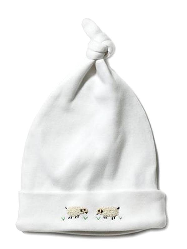 Knotted Hat, Sheep (Cream)