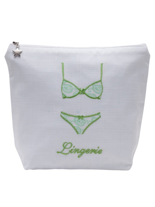 Lingerie Bag, Linen / Cotton (Lime)