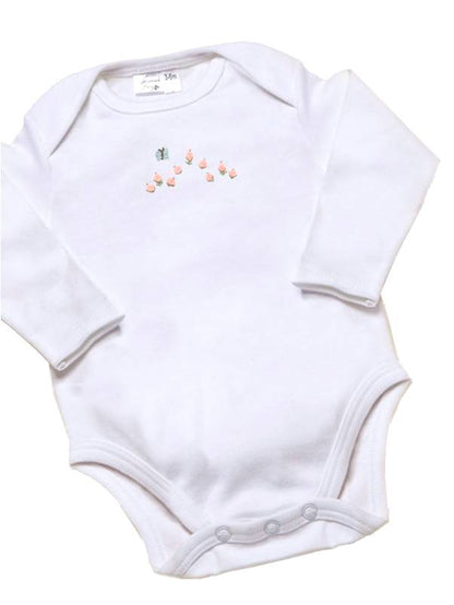 Onesie (Long Sleeve), Rosebuds & Butterfly (Pink)