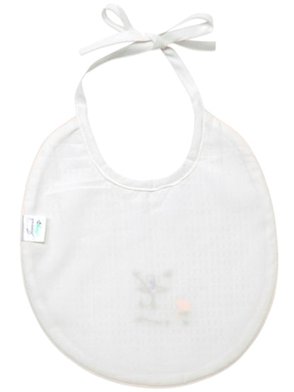 Bib, Waffle Weave - Sailboat (Blue-Red)