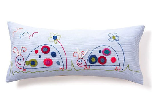 Tortoise Pillow - Running Tortoise (Natural Linen)