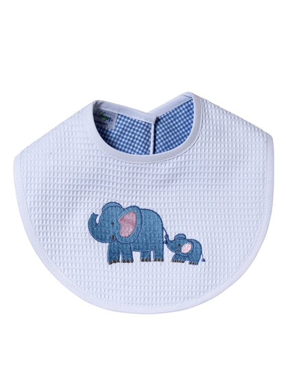 Bib, Elephant & Baby (Blue)