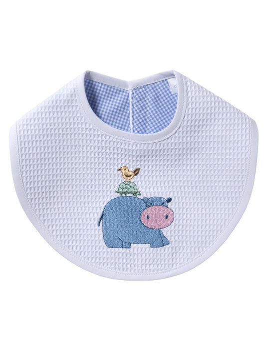 Bib, Hippo (Blue)