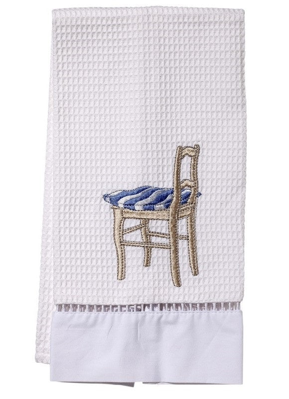 Guest Towel, Waffle Weave, Lemon Topiary Tree