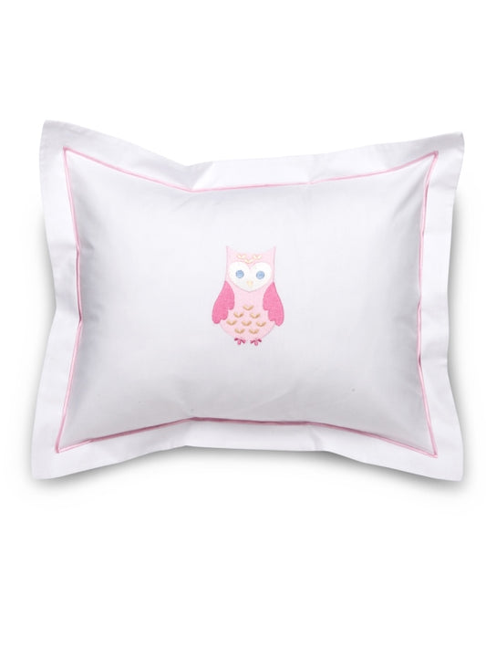 Baby Boudoir Pillow Cover, Owl (Pink)