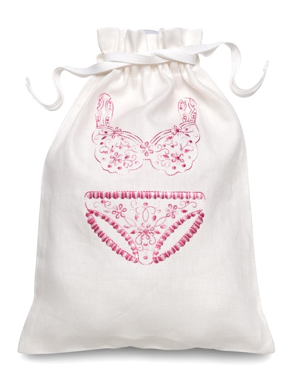 Laundry Bag-Cotton Draw String - Diane Rose, Blue