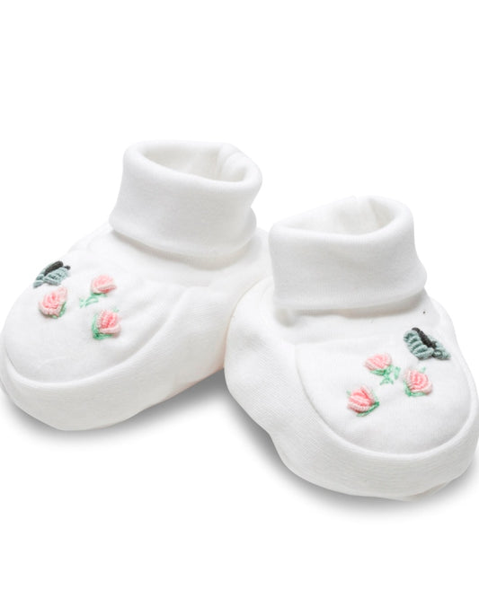 Booties, Rosebuds and Butterfly (Pink)