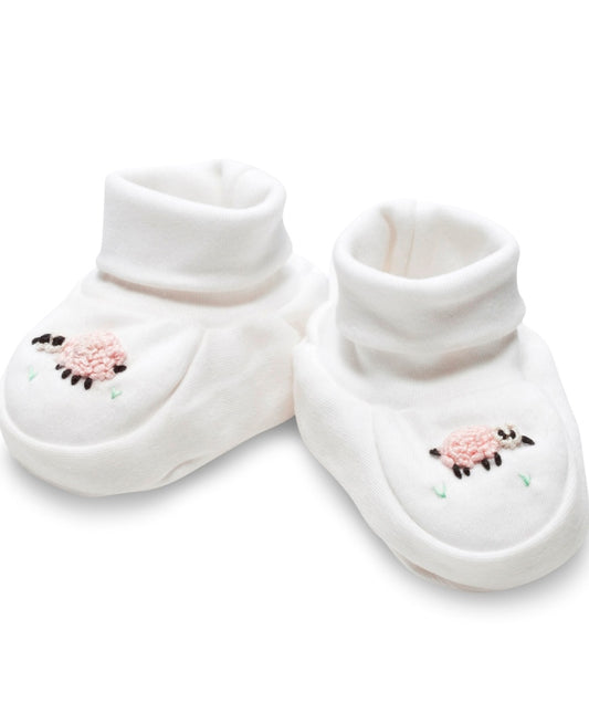 Booties, Sheep (Pink)