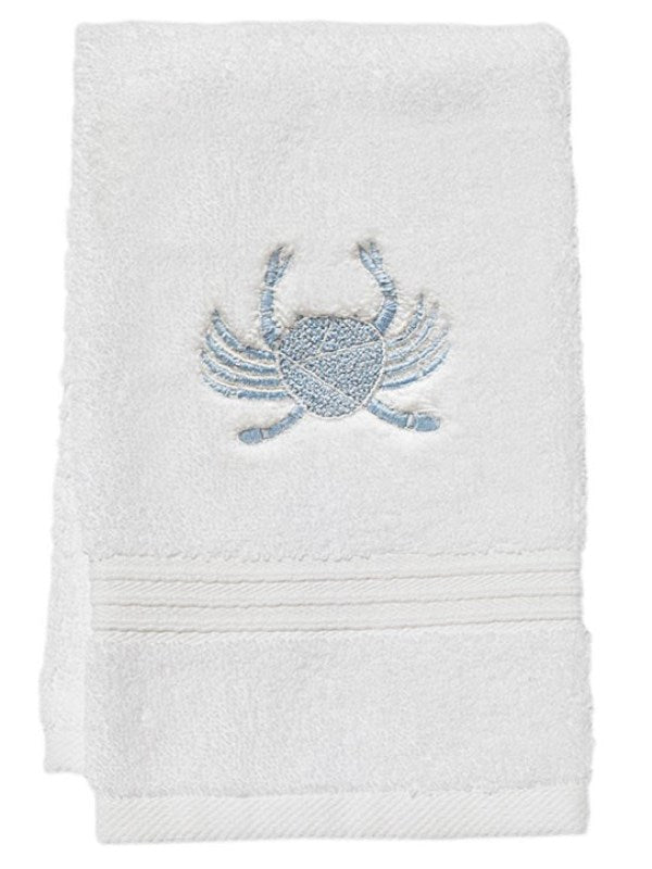 Guest Towel, Terry, Crab (Duck Egg Blue)