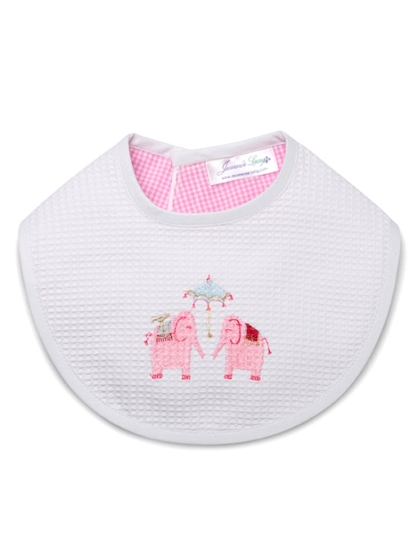 Bib, Umbrella Elephant (Pink)