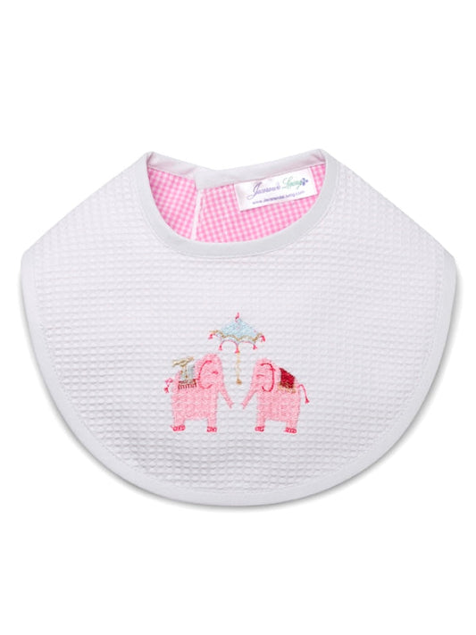 Bib, Umbrella Elephant (Pink)