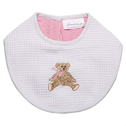 Bib, Bow Teddy (Pink)