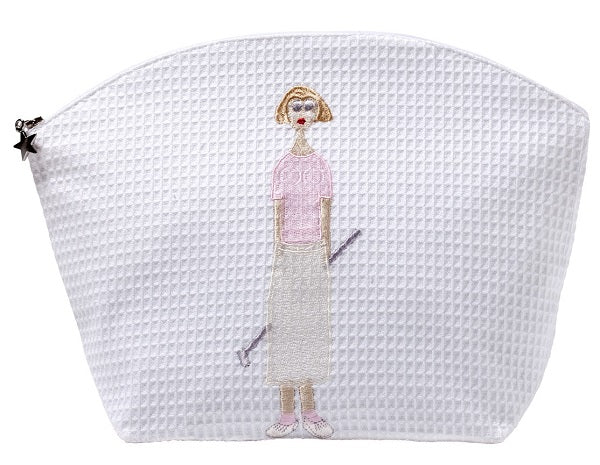 Cosmetic Bag (Large), Golf Lady