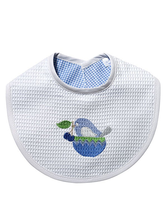 Bib, Bird in Cup (Blue)