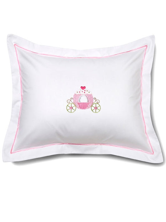 Baby Boudoir Pillow Cover, Cinderella's Carriage (Pink)