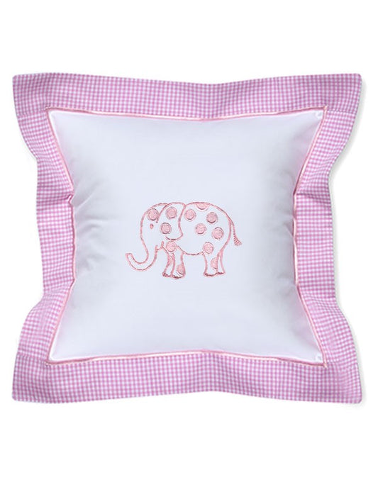 Baby Pillow Cover, Dot Elephant (Pink)