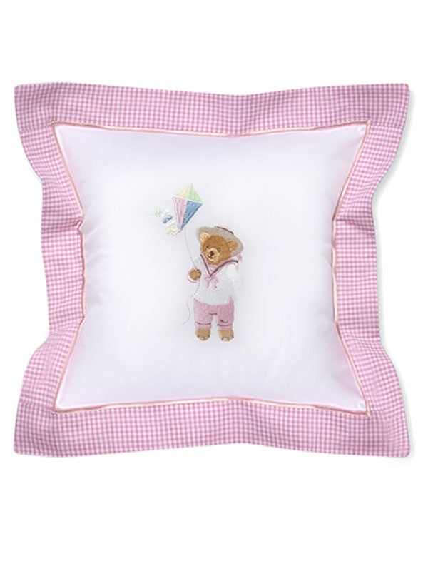 Baby Pillow Cover, Kite Teddy (Pink)