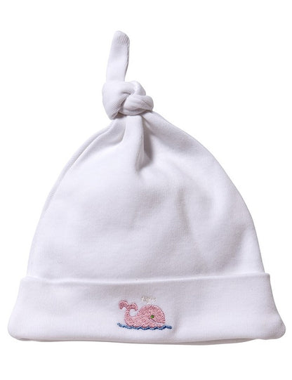 Knotted Hat, Whale (Pink)