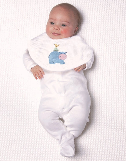 Bib, Hippo (Blue)