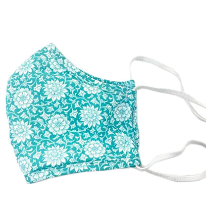 Face Mask, Gerbera (Aqua)