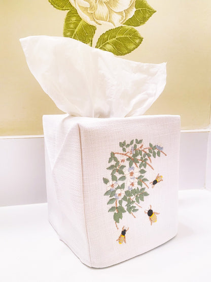 Tissue Box Cover, Honey Bees