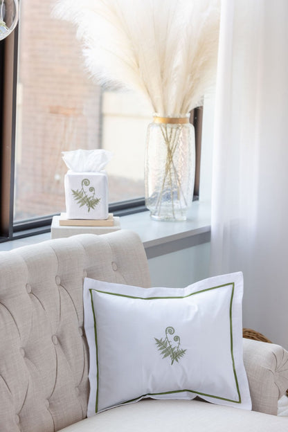 Boudoir Pillow Cover, Fiddlewood Fern (Olive)