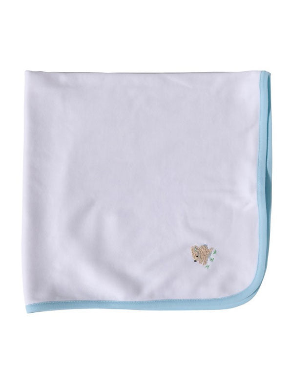 Baby Blanket, Bunny (Cream/Blue)