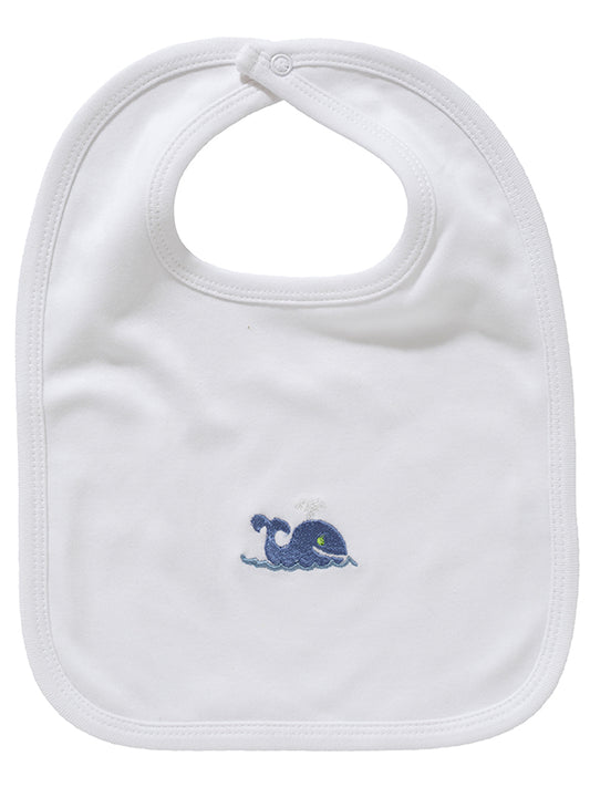 Baby Bib, Whale (Blue)