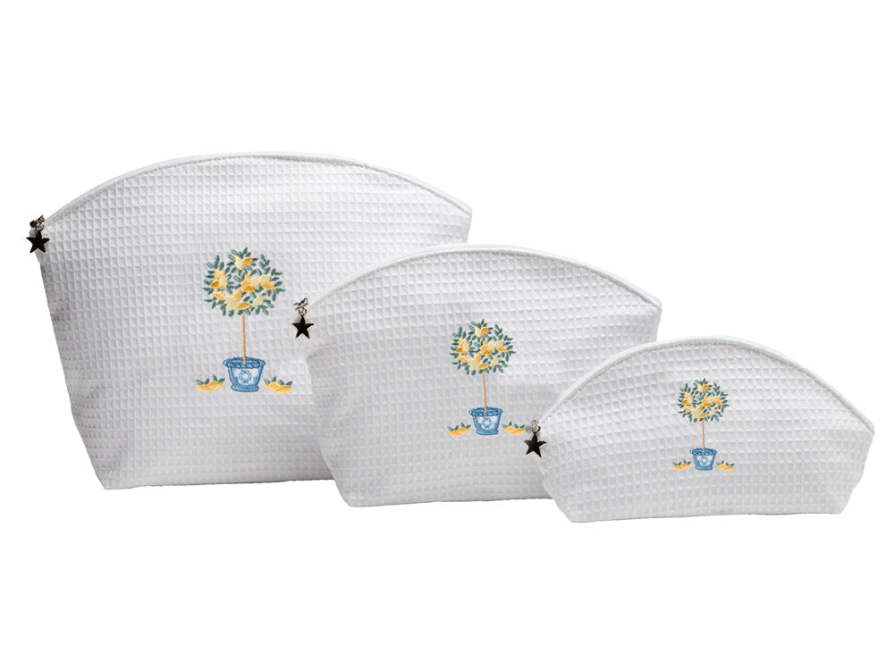 Cosmetic Bag (Medium), Lemon Topiary Tree